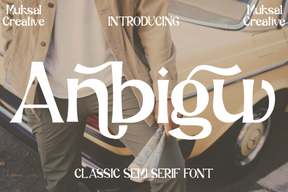 Anbigu: A Cool Display Font for Modern Creators