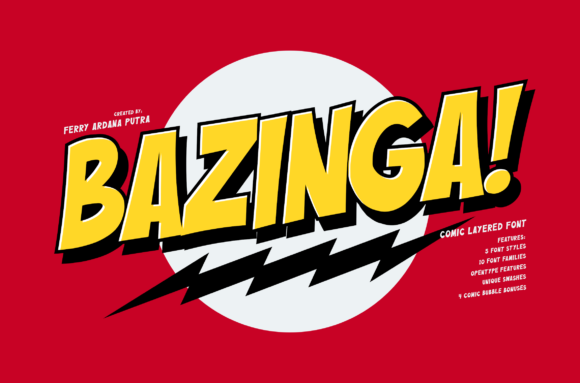 Bazinga! The Playful Display Font That Demands Attention