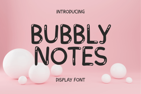 Bubbly Notes: A Playful Font for Creative Projects