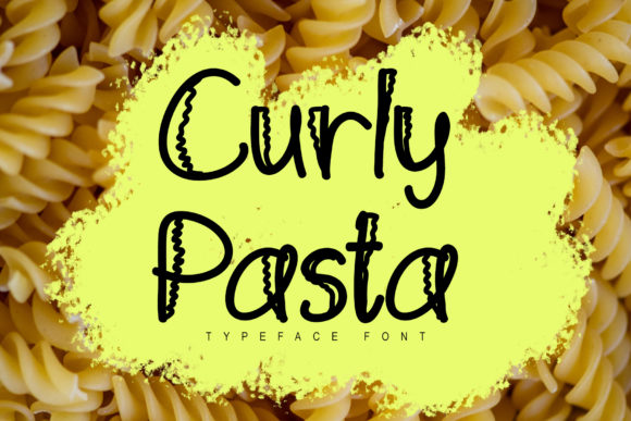 Curly Pasta: A Unique Display Font for Creative Projects