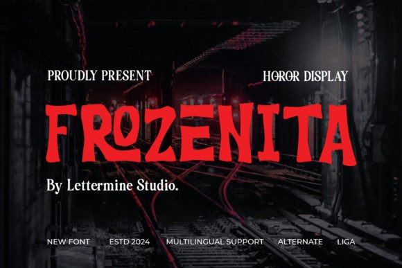 Frozenita: Crafting Atmosphere with a Chilling Display Typeface