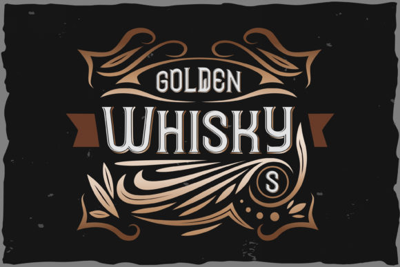 Golden Whisky: A Vintage Display Font with Modern Impact