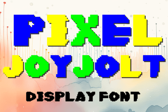 Pixel JoyJolt: A Dynamic Display Font for Modern Creators