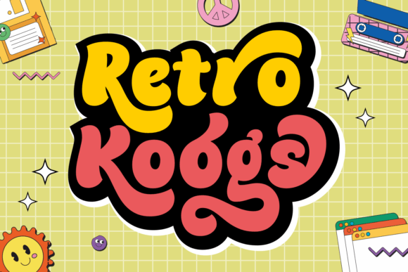 Retro Koogs: A Bold Typeface for Modern Brands