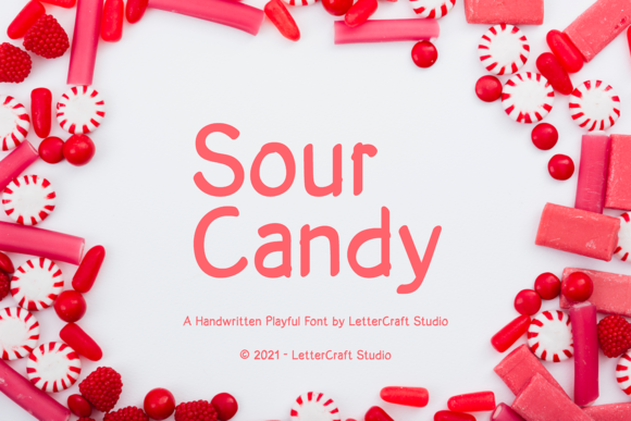 Sour Candy: A Modern Display Font for Creative Projects